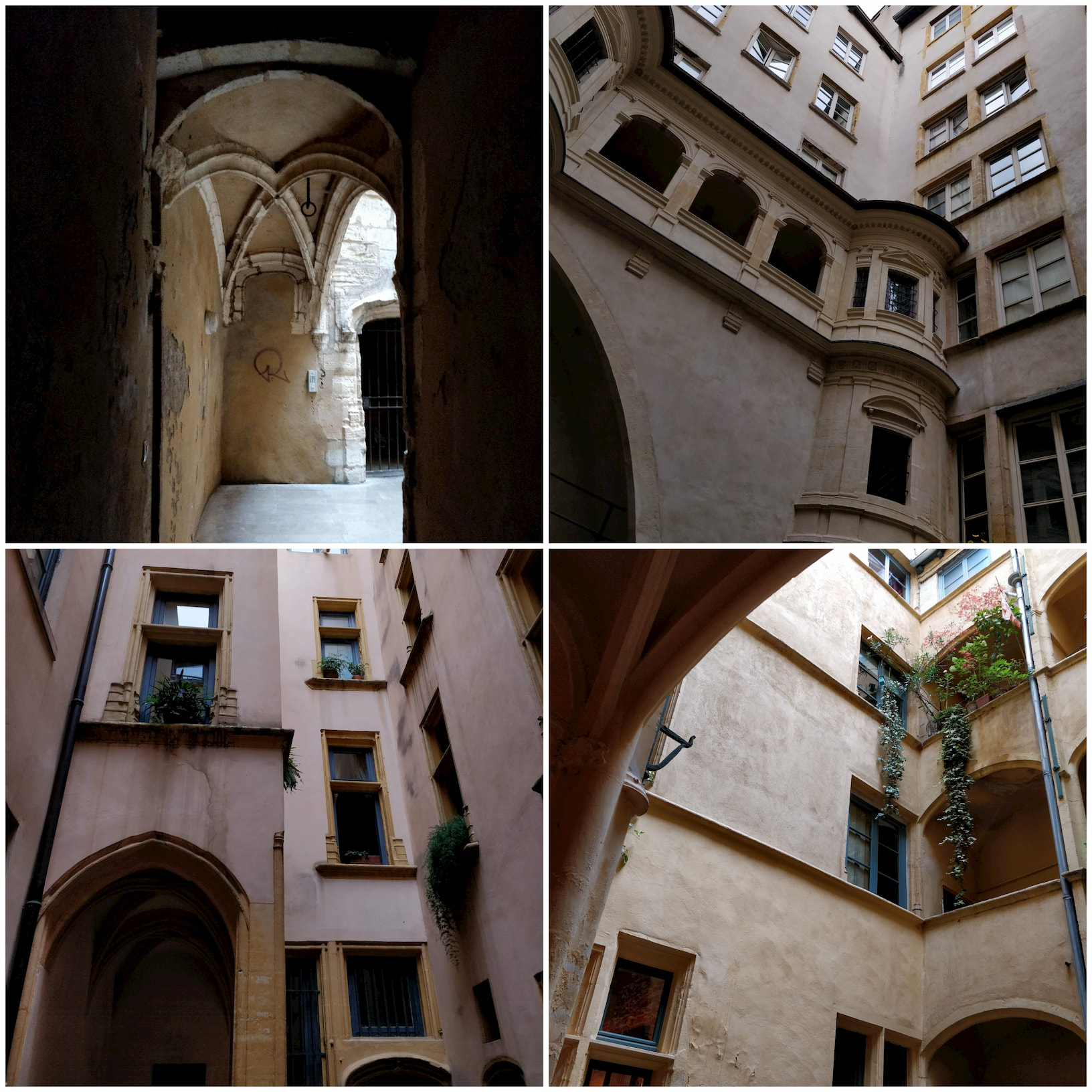 Traboules courtyards