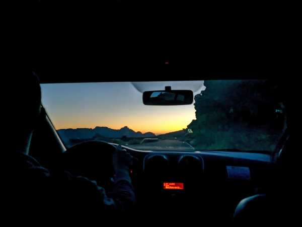 Driving through the Teide National Park