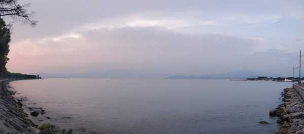 View of Lake Garda from Peschiera di Garda