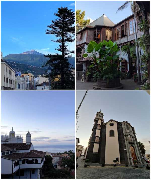 Pictures from La Orotava including the Casa de Los Balcones and the cathedral.